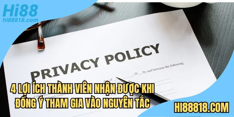 4 lợi ích thành viên nhận được khi đồng ý tham gia vào nguyên tắc